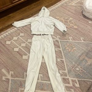 Rag & Bone sweat suit in off white barely worn